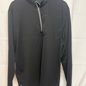 Izod Men's Black Lightweight Quarter-Zip Jacket